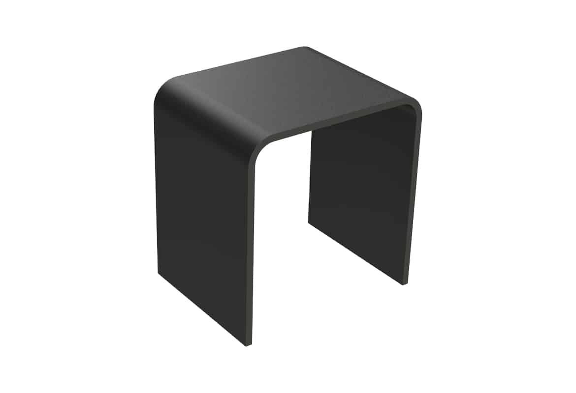 כיסא AVONITE CLEAN שחור גדול בלי חור 31*38.5*40